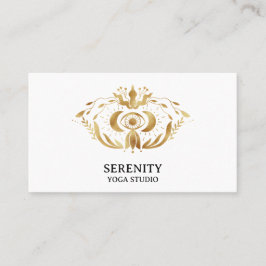 Holistic Celestial Måne Tredje Öga Yoga Business C Visitkort