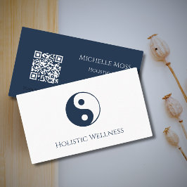 Holistic Healer Yin Yang QR kod Hälsa Visitkort