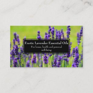 Holistic lavendel för nödvändig oljaaffärshäl visitkort