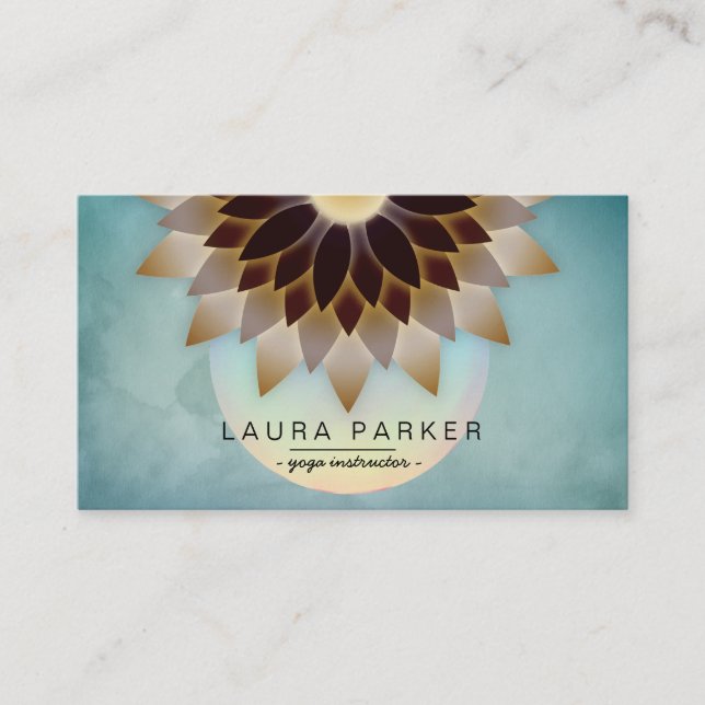 Holistic meditation för instruktör för visitkort (Framsida)