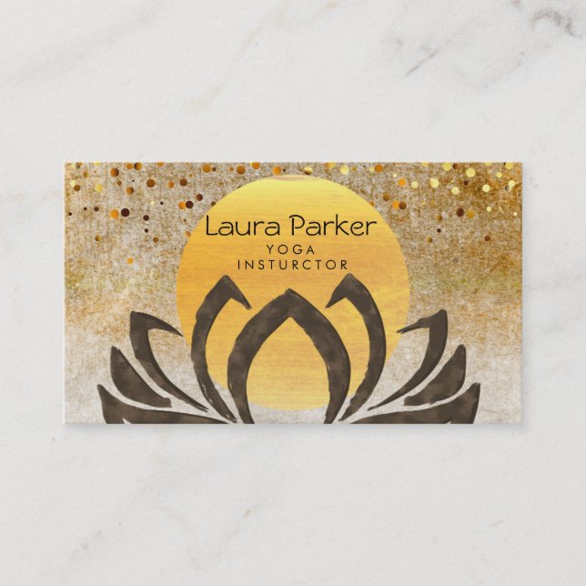 Holistic vattenfärg för blomma för visitkort (Framsida)