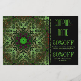 holistisk hälsomassageterapeut Yoga Mandala Flygblad