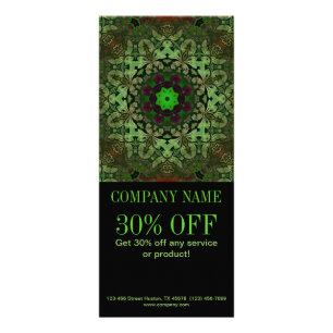 holistisk hälsovårdsterapi Yoga Mandala Reklamkort