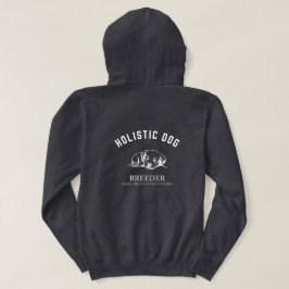 Holistisk Hund Breeder Unisex White Design Hoodie