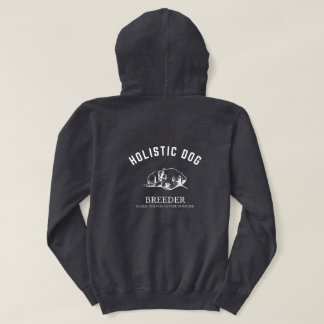 Holistisk Hund Breeder Unisex White Design Hoodie
