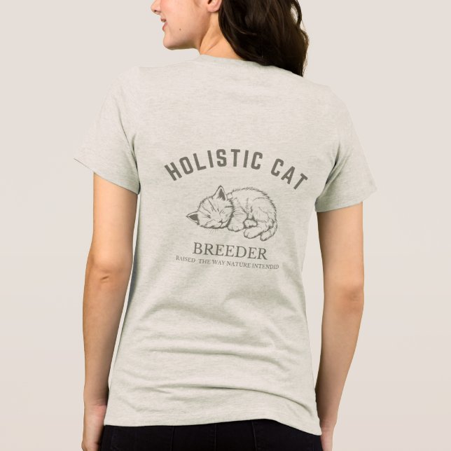 Holistisk kattbägare T-shirt - Kvinnors Neutralt (Baksida)