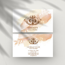 Holistisk kelestial Måne Tredje Öga Yoga Business Visitkort