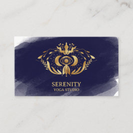 Holistisk kelestial Måne Tredje Öga Yoga Visitkort