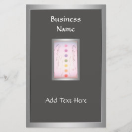 Holistisk mall för Händer med silver Flygblad