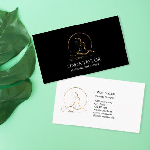 Holistisk massage Therapy Healer Energy Business C Visitkort