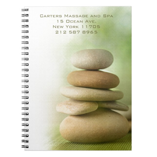 Holistisk Spiral Spa-dagbok Anteckningsbok (Framsidan)