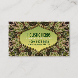 Holistiska Örter Shaman New Age-Affärskortet Visitkort