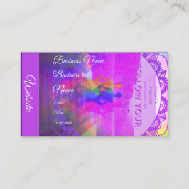Holistiskt stil affärskort visitkort