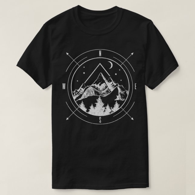 Höljande campingberg gör att det blir mörkläggning t shirt (Design framsida)