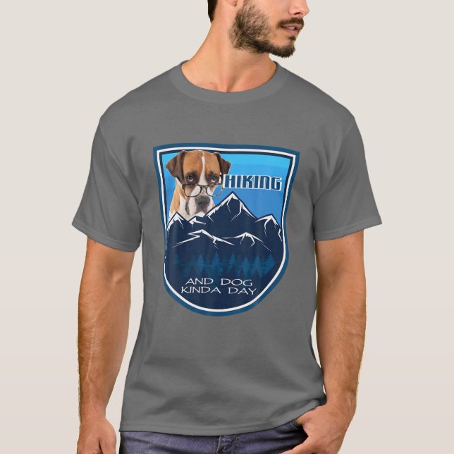 Höljande och Hund-dagars Boxer W-glas T Shirt (Framsida)