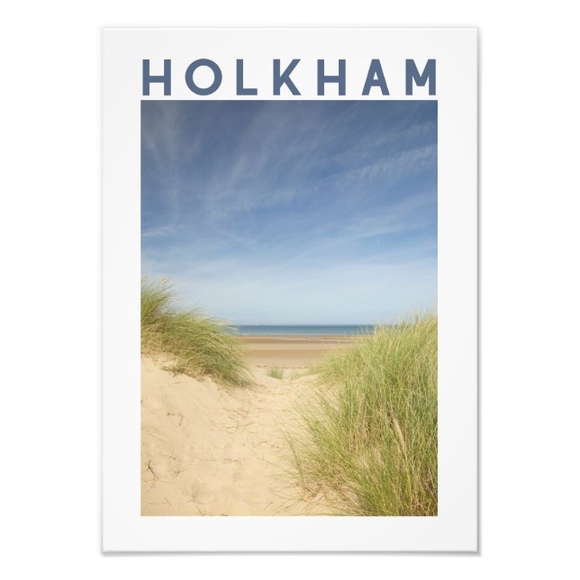 Holkham Beach Norfolk Kustposter Fototryck (Framsidan)