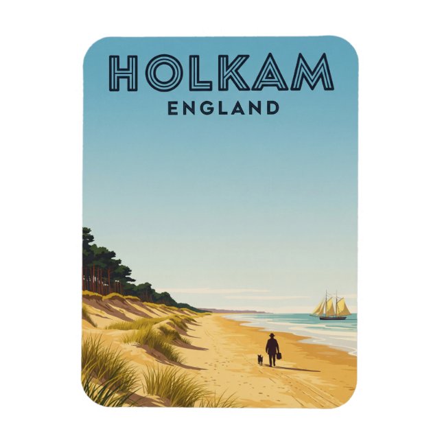 Holkham Norfolk England Resa Magnet (Vertikal)