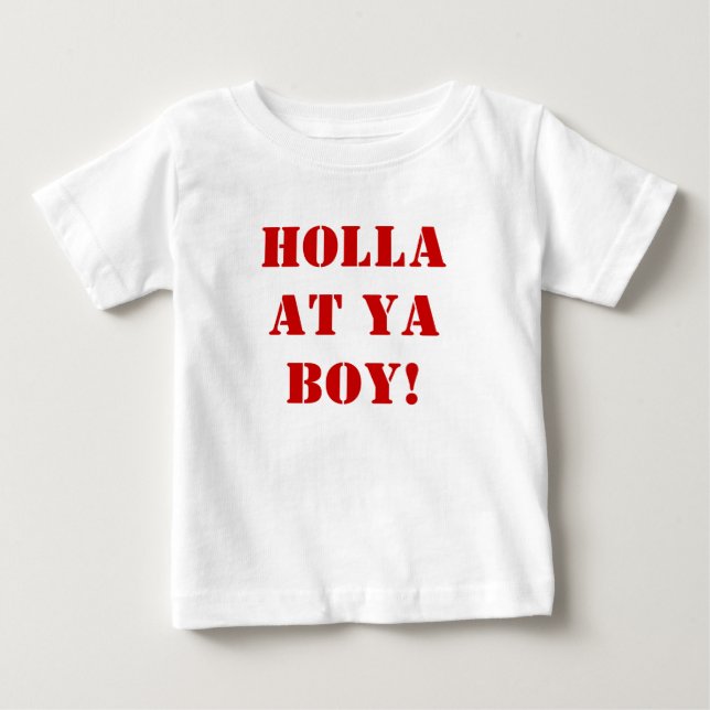 Holla på er BOY! Tee Shirt (Framsida)