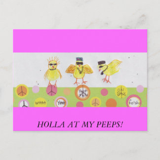 HOLLA PÅ MIN PEEPS! VYKORT