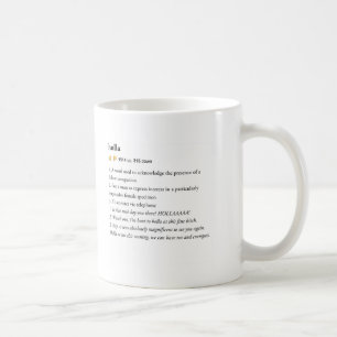 holla - stads- ordbokmugg kaffemugg