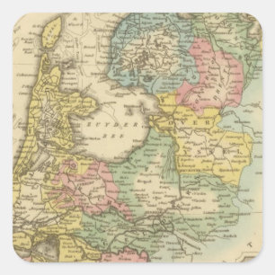 Holland 4 fyrkantigt klistermärke