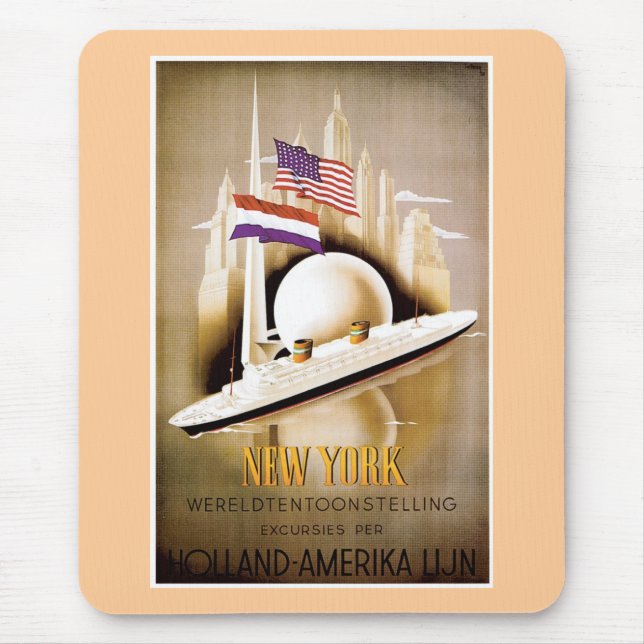Holland America Line New York Musmatta (Framsidan)