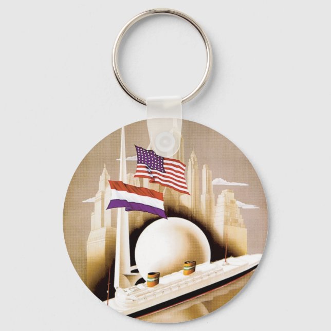 Holland America Line New York Nyckelring (Framsida)