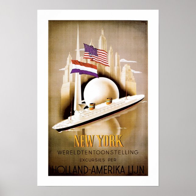 Holland America Line New York Poster (Framsidan)