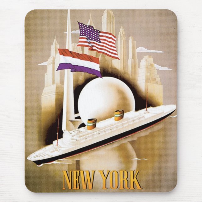 Holland America Line NY World's Fair Mousepad Musmatta (Framsidan)