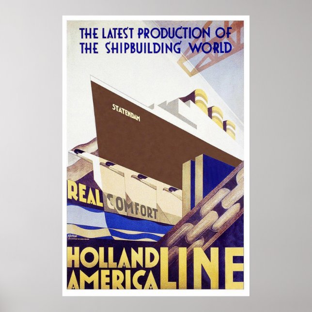 Holland America Line Poster (Framsidan)