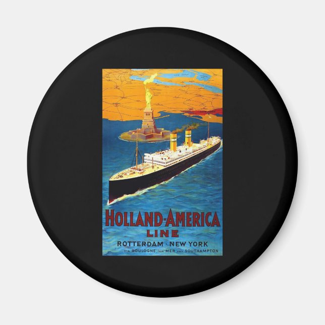 Holland America Line Rotterdam New York Magnet (Framsidan)