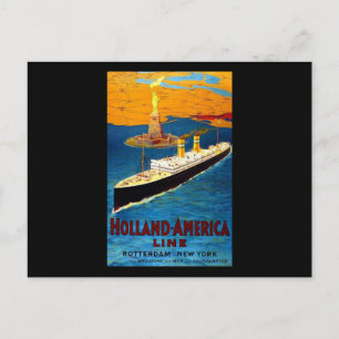 Holland America Line Rotterdam New York Vykort