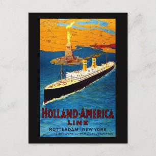 Holland America Line Rotterdam New York Vykort