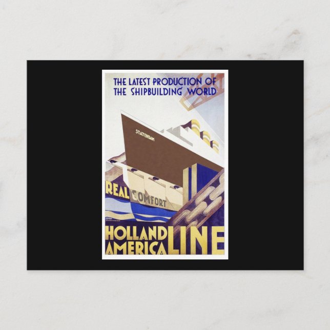 Holland America Line Vykort (Framsida)