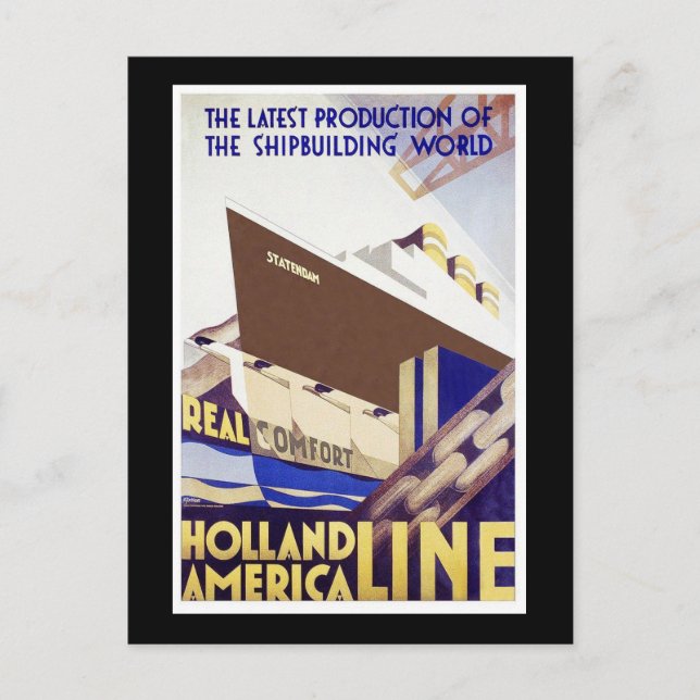 Holland America Line Vykort (Framsida)
