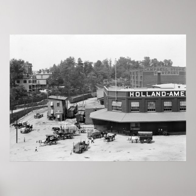 Holland American Docks: 1900 Poster (Framsidan)