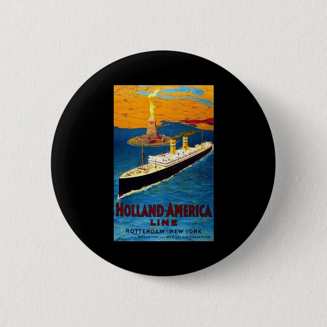 Holland Amerika fodrar Rotterdam New York Knapp (Framsida)