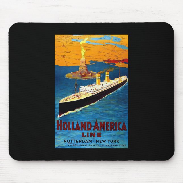 Holland Amerika fodrar Rotterdam New York Musmatta (Framsidan)