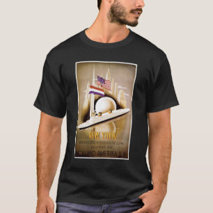 Holland Amerika New York affischT-tröja T-shirt