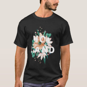 Holland Blommigt Design Netherlands Flower Apparat T Shirt