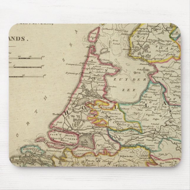 Holland eller de sju förenade provinserna musmatta (Framsidan)
