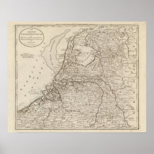 Holland Friesland, Groningen, Overyssel Poster