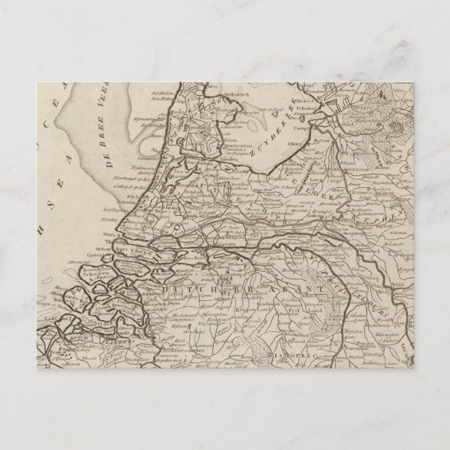 Holland, Friesland, Groningen, Overyssel Vykort (Framsida)