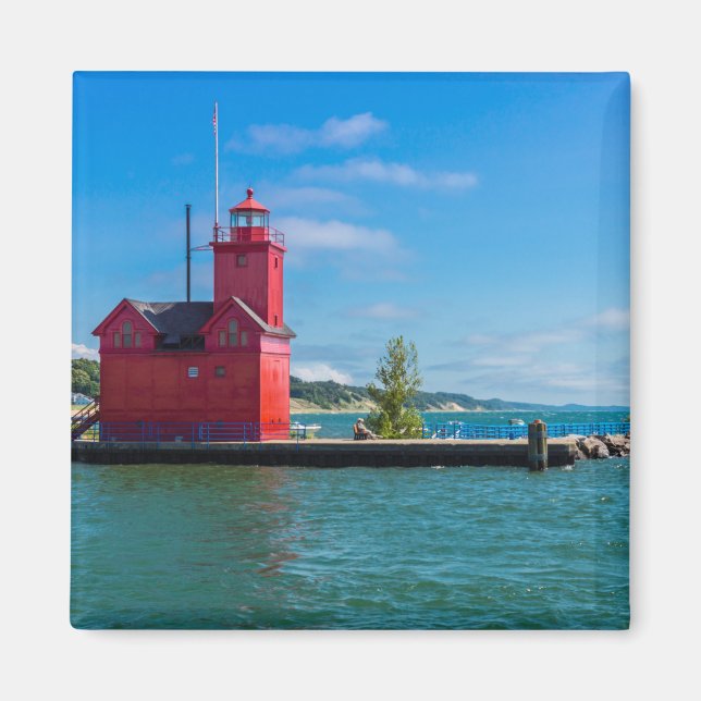 Holland Harbour Lighthouse Magnet (Framsidan)