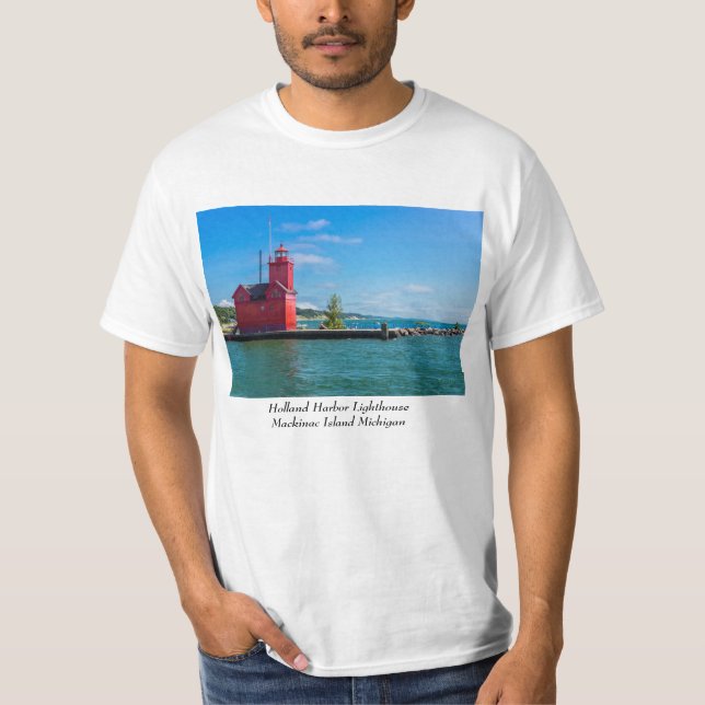 Holland Harbour Lighthouse T-Shirt (Framsida)