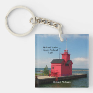 Holland Harbour South Pierhead Light nyckelring