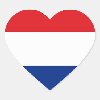 Holland Kärlek Hjärtformat Klistermärke