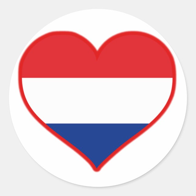 Holland Kärlek Runt Klistermärke (Framsida)