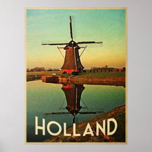 Holland kvarn poster