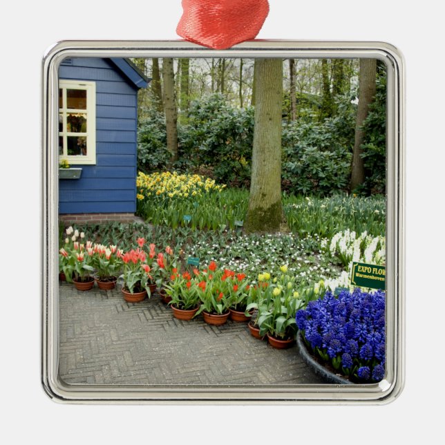 Holland), Lisse. Keukenhof 11 Julgransprydnad Metall (Framsidan)
